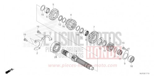 GETRIEBE (HAUPTWELLE) CBR500RAR de 2024